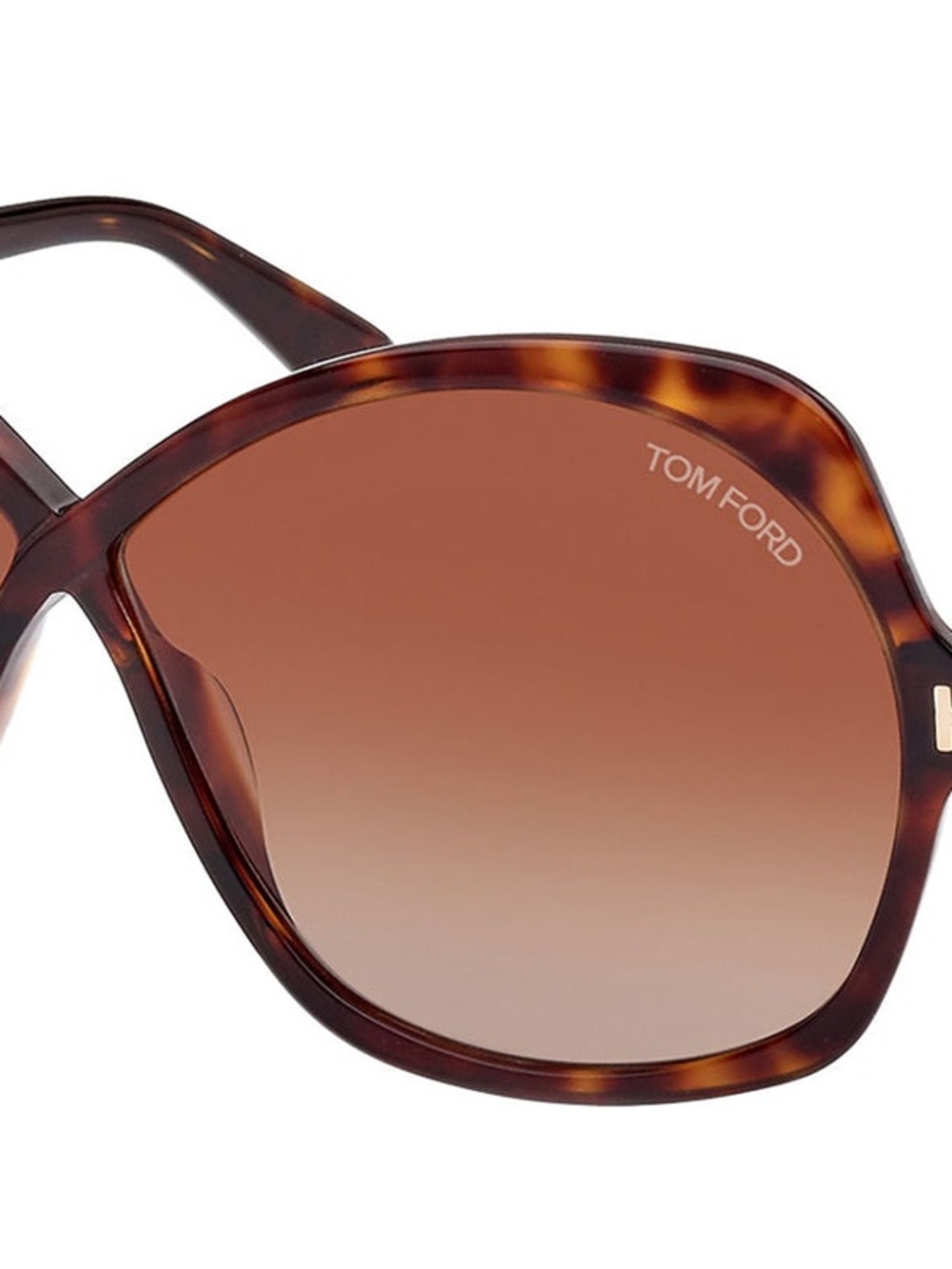 Tom Ford Tortoiseshell Frame with Brown Gradient Lenses Sunnies 70s vintage vibe - Picture 9 of 10